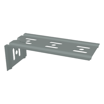 Ménsula económica, para montaje en pared, para anchos de charola de 150mm, con acabado Electro Zinc