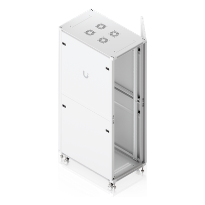 UACC Rack Cabinet 42U (600 × 1000 mm) – Gabinete de Piso Totalmente Ensamblado con Ventiladores Integrados, Paneles Removibles, Ruedas con Seguro y Puerta Frontal Perforada para Óptimo Flujo de Aire - Imagen 7