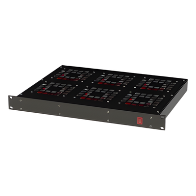 Ventilador para Rack 19" con 6 Abanicos. Entrada: 110 Vca