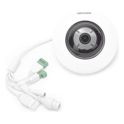 Mini Fisheye IP 5 Megapixel / Panorámica 180° - 360° / Microfono Integrado / 8 mts IR / Uso en Interior / PoE / Múltiples Vistas por iVMS-4200 / Alarmas I/O / Micro SD - Imagen 3