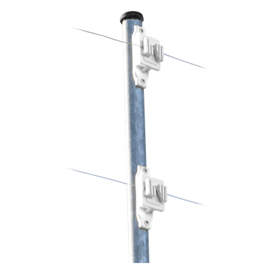 Aislador de Paso Blanco Reforzado para Cercos Eléctricos / Aislamiento hasta 18 kV / Resistente a Clima Extremo / Polipropileno y Policarbonato - Imagen 3
