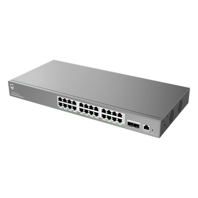 Switch de Red Empresarial L2++ / Serie GWN7800 Pro / 24 Puertos Gigabit PoE 250W / 2 Puertos SFP+ / Gestión Cloud GDMS / VLAN 4K / QoS Avanzado / Seguridad Integral - Imagen 4