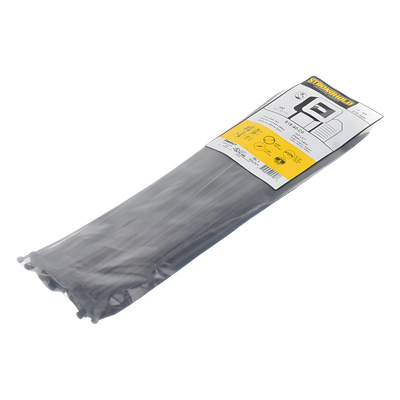 Cincho de Nylon 6.6 StrongHold™, 370mm largo x 3.6mm ancho, Color Negro, Exterior Resistente a Rayos UV, Paquete de 100pz - Imagen 3