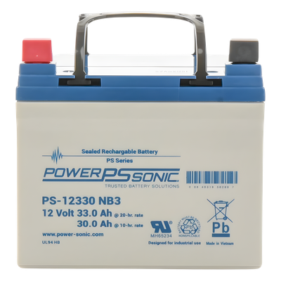 Batería 12V, 33AH, Para Respaldo, Tecnologías AGM/VRLA, 5 Años Vida Útil, Terminales NB3, Reconocida UL - Imagen 5