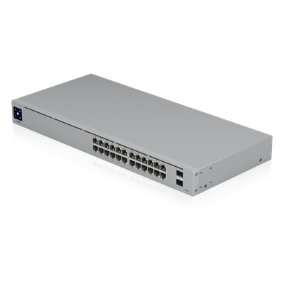 Switch UniFi Capa 2 / 24 Puertos Gigabit / 16 Puertos PoE+ 802.3af/at / 95W Total / 2 Puertos SFP 1G / Pantalla LCM / Sin Ventilador - Imagen 7