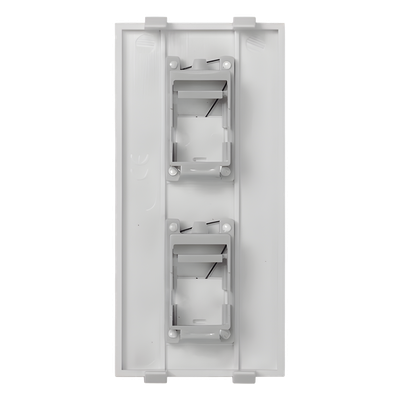 Placa Plana de Voz y Datos con Guardapolvo para 2 RJ45 / Color Blanco / 2 Puertos para Jacks Keystone / Compatible con Cajas de Pavimento SM-CPAV-2 y SM-CPAV-4 / Modelo S76B/9 - Imagen 3
