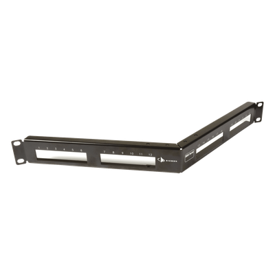 Patch Panel MAX de 24 Puertos, Modular (Vacío), Angulado, 1UR