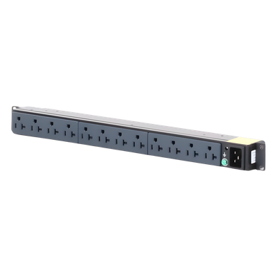 PDU Básico para Distribución de Energía, Enchufe de Entrada NEMA 5-20P, Con 12 Contactos NEMA 5-20R, Instalación Horizontal de 19in, 1UR, 20 Amp, 120 Vca - Imagen 7