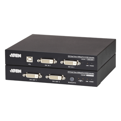 Extensor KVM | HDBaseT™ | 2.0 DVI dual display USB |  1920 x 1200 a 100m