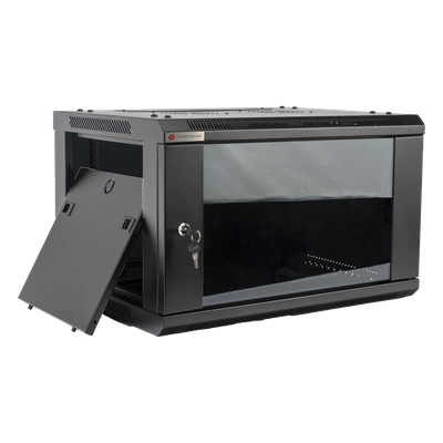 Gabinete PRECISION, Con Puerta de Cristal Templado, de 19in, 6UR, 450mm de Profundidad, Color Negro - Imagen 5