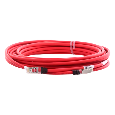 Patch Cord Cat6A, Blindado S/FTP, CM/LS0H, 7.62 Metros (25 Pies), Color Rojo - Imagen 4