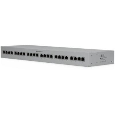 Panel de Protección Ethernet de 24 Puertos UniFi UACC-ETH-SP-Panel-24, 10 GbE con Sopoete PoE+++, 20 kA Rack 1U - Imagen 3