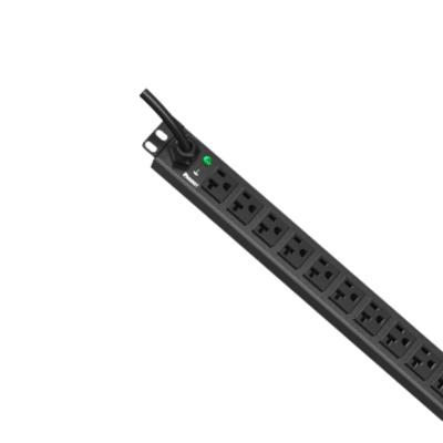 PDU ES2P Básico para Distribución de Energía, Enchufe de Entrada NEMA 5-15P, Con 12 Contactos NEMA 5-20R, Instalación Horizontal de 19in, 1UR, 15 Amp, 120 Vca - Imagen 5