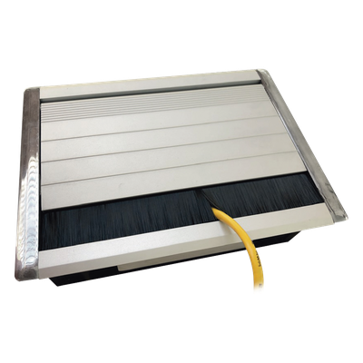 Caja universal vacía de 1 módulo para instalación en escritorio (voz, datos, vídeo, contactos eléctricos), (No incluye accesorios)