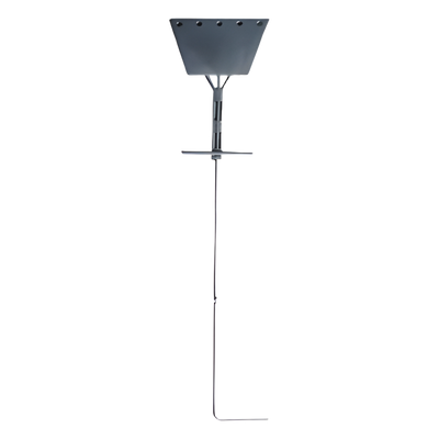 Ancla tipo Paleta con Redondo 3/4", placa de 1/2", 195 cm de Largo, Galvanizado por Inmersión en Caliente.