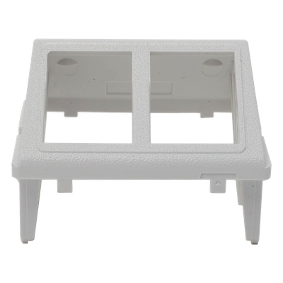 Adaptador para Placa de Pared CT, de Dos Salidas, Angulado, Color Blanco - Imagen 5