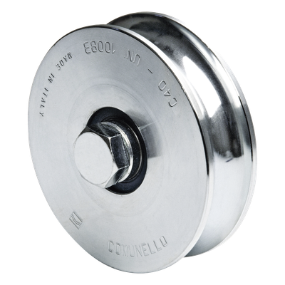 Rueda de 12 cm SIN Soporte / Soporta hasta 450 kg / Canal Tipo "U"