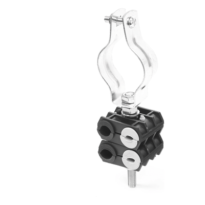 KIT de Dos Sujetadores de plastico para cuatro cables de 6 a 8 mm con todo y hardware de instalación en tubos de 1 1/4 in - Imagen 3