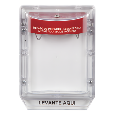 Cubierta Protectora Serie Stopper II® De Policarbonato, Con Bocina, Espaciador Transparente, Etiqueta en Español - Imagen 3