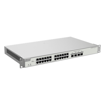 Switch Administrable Capa 3 con 24 puertos Gigabit PoE 802.3af/at + 4 SFP+ para fibra 10Gb, gestión gratuita desde la nube, 370w - Imagen 3