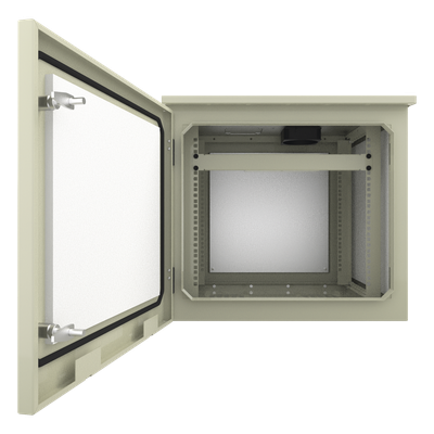 Gabinete para Poste/Torre/Pared de Exterior con Ventiladores y Termostato con Rack de 19" de 9 U. - Imagen 4