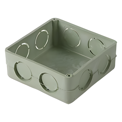 Caja Cuadrada de 1/2"  para Instalaciones de PVC Conduit Pesado.