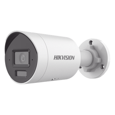 [Dual Light + 2 Micrófonos Integrados] Bala IP 2 Megapixel / Lente 2.8 mm / 40 mts Luz Blanca + 40 mts IR / ACUSENSE / Exterior IP67 / WDR 120 dB / PoE  / Micro SD / Metal / ACUSEEK