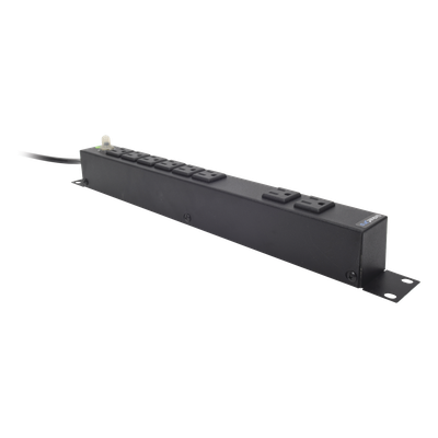 Multicontacto Horizontal (PDU) de 8 Contactos (NEMA 5-15R) Rack 19" 1UR. Voltaje Entrada/Salida: 120Vca/15A - Imagen 3