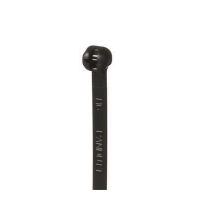 Cincho de Nylon 6.6 Dome-Top®, Con Lengüeta de Bloqueo de Acero Inoxidable, 203 mm largo x 4.7mm ancho, Color Negro, Exterior Resistente a Rayos UV, Paquete de 100pz - Imagen 4