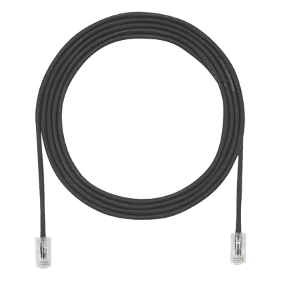 Cable de Parcheo UTP Cat6A, CM/LSZH, Diámetro Reducido (28AWG), Color Negro, 1.52 Metros (5 Pies)