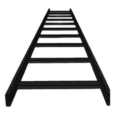 Escalera tubular, tramo recto epoxica de 1.5" de Peralte  x 4" de Ancho, tramo de 3 m, ideal para Centros de Datos