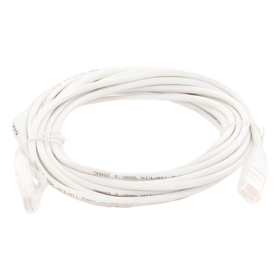Cable de Parcheo Slim UTP Cat6A - 5 Metros (16.40 Pies) Blanco, Diámetro Reducido (28 AWG) - Imagen 3