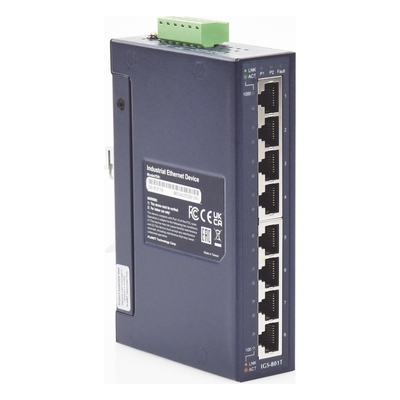 Switch Industrial No Administrable de 8 Puertos Gibabit 10/100/1000T, Diseñado para Montaje en Pared y Riel DIN - Imagen 3