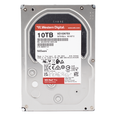 Disco Duro Red Pro de 10TB / 7200 RPM / Optimizado para NAS / Uso 24-7 / 5 Años de Garantia - Imagen 3