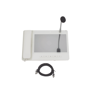 Teléfono IP Color Blanco Android 9.0 Empresarial para voceo 20 líneas SIP, pantalla táctil, Wi-Fi y Bluetooth, PoE, Voceo/ Musica por Multicast, puertos Gigabit, Sofware de Enfermeria - Imagen 10