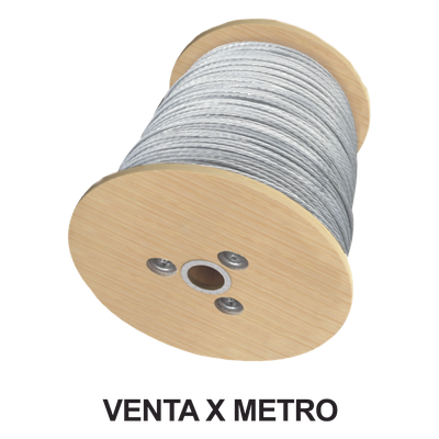 Cable de Retenida 7 Hilos , Resistencia 600 kg, Diámetro 1/8" (Metro).