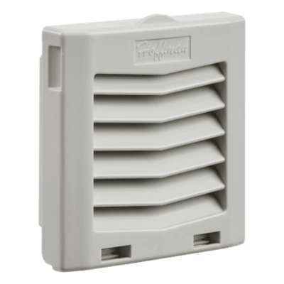 Rejilla de Escape para Ventilador con Filtro HG / Protección IP54 / Compatible con Ventiladores HF04 de 4 in (102 mm) / De Plástico / Color Gris Claro