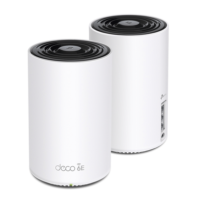 Kit 2 Routers Inalámbricos MESH Interior para Hogar / Doble Banda Wi-Fi 6E AX5400 Mbps / 3 Puerto Gigabit WAN/LAN / 4 Antenas Internas / Administración Mediante la App Deco (iOS, Android) / Protección HomeShield - Imagen 3
