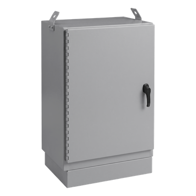 Gabinete para Exterior Tipo 4X Doble Puerta de 22 UR / Aluminio Soldado / 1270 x 762 x 1118 mm (50 x 30 x 44 in) / Exterior IP66 / Montaje Almohadilla / Aislamiento Termico / Gris RAL 7035