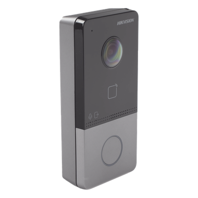 Videoportero IP 2 Megapixel / PoE Estandar / IP65  / Apertura desde Hik-connect / Soporta 1 Departamento y Hasta 6 Monitores / Soporta Tarjetas Mifare / 1 Salida Relay
