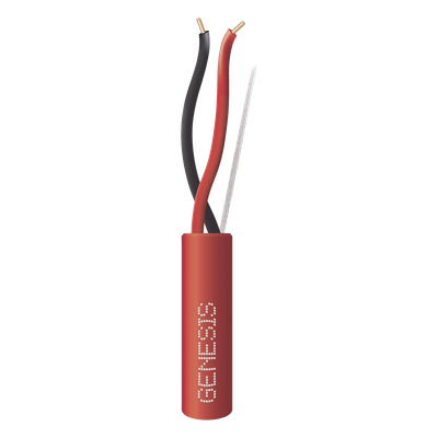 Bobina de 305 m (1000 ft) / Cable para Incendio 2x16 AWG / Plenum FPLP / Rojo