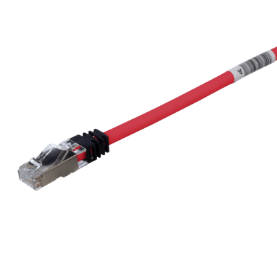 Patch Cord Cat6A, Blindado S/FTP, CM/LS0H, 2.5 Metros (8.20 Pies), Color Rojo - Imagen 4