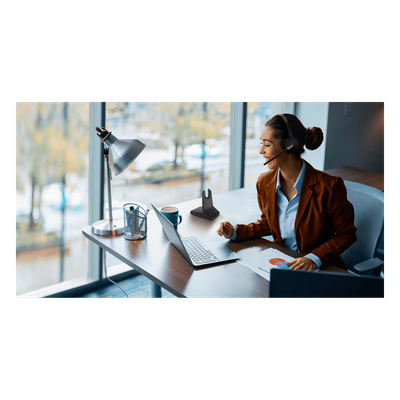 Auriculares mono Yealink WH64 edición UC/ Base DECT y auriculares con Bluetooth integrado/ Cancelación de ruido con 3 micrófonos/ Hasta 32 horas de conversación - Imagen 5