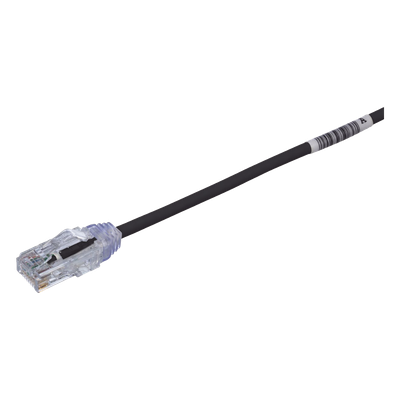 Cable de Parcheo UTP / Cat6 / 28AWG / Diámetro Reducido 3.8 mm / 15.2 cm (6 in) / Negro / CM/LSZH