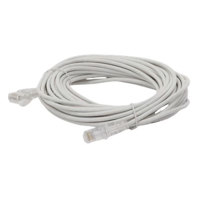 Cable de Parcheo Slim UTP Cat6A - 10 Metros (32.81 Pies) Blanco, Diámetro Reducido (28 AWG) - Imagen 3