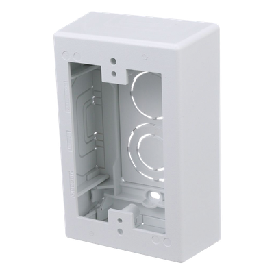 Caja de Pared Superficial, Uso Universal con Placas de Pared, con Cinta Adhesiva, Color Blanco - Imagen 4