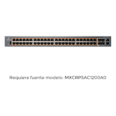 Switch PoE inteligente / cnMatrix EX2052R-P / PoE+ / 48 puertos x 1 Gps / 4 SFP+, fuente de alimentación extraíble