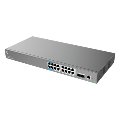 Switch de Red Empresarial L2++ / Serie GWN7800 Pro / 16 Puertos Gigabit PoE 250W / 2 Puertos SFP+ / Gestión Cloud GDMS / VLAN 4K / QoS Avanzado / Seguridad Integral - Imagen 4