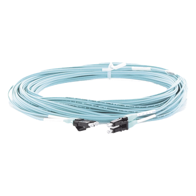 Jumper de Fibra Optica Multimodo 50/125 OM3, LC-LC Duplex, OFNR (Riser), Color Aqua, 15 Metros (49.21 Pies) - Imagen 5