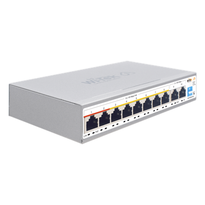 Switch PoE / Administración en la nube / Con 8 puertos 10/100 Mbps PoE af/at / 2 Puertos Uplink 10/100/1000 Mbps / Presupuesto 100 W / PoE hasta 250 metros / Soporta protocolo ONVIF - Imagen 4